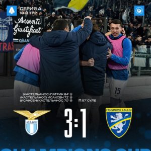 «Лацио» обыграл «Фрозиноне» в матче 18-го тура Серии А