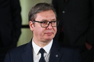 Президент Сербии Вучич выступил с речью после поражения сборной <br>в матче с Албанией