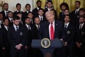 Месси встретился с Трампом во время чествования «Интер Майами» в Белом доме